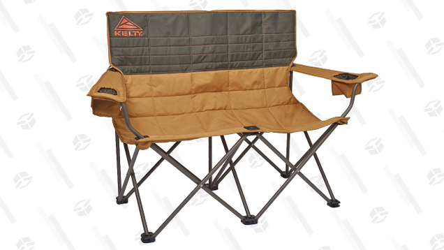 The Kelty Loveseat is one of the only folding camping chairs out there that can hold two people. How romantic.